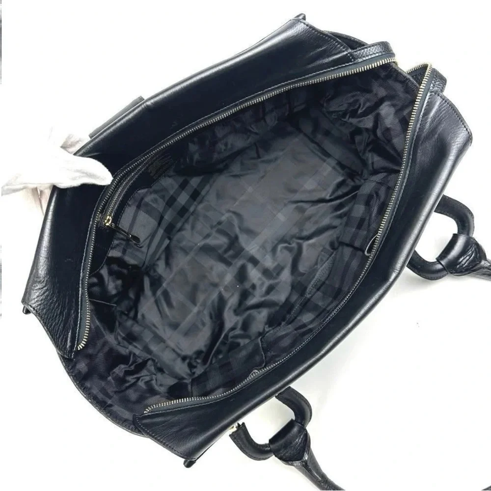 Burberry Black Quilted Satchel - Picture 7 of 11